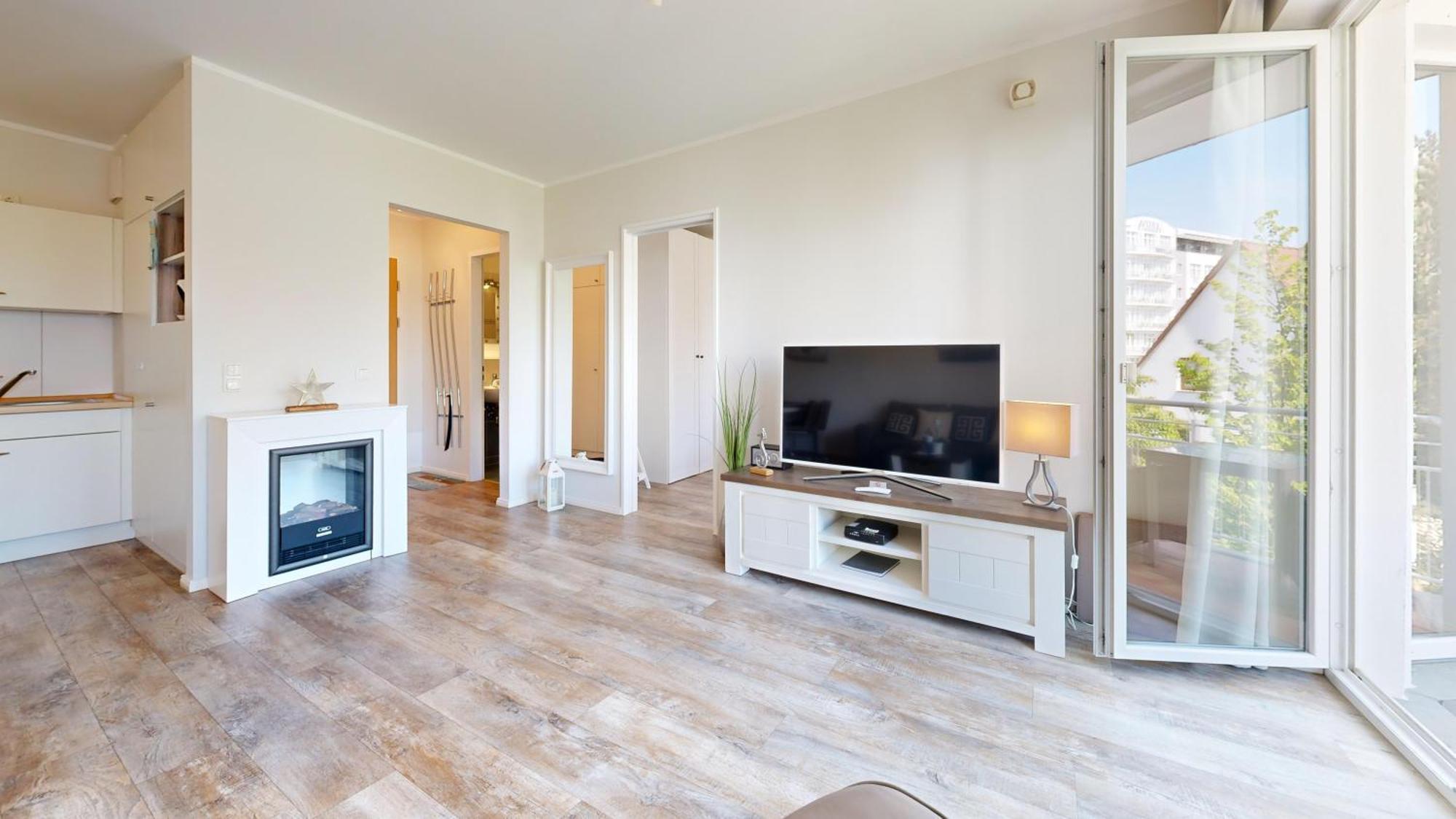 Strandnahe Mit Balkon, Residenz Bel Vital 05 * Ostseebad Binz